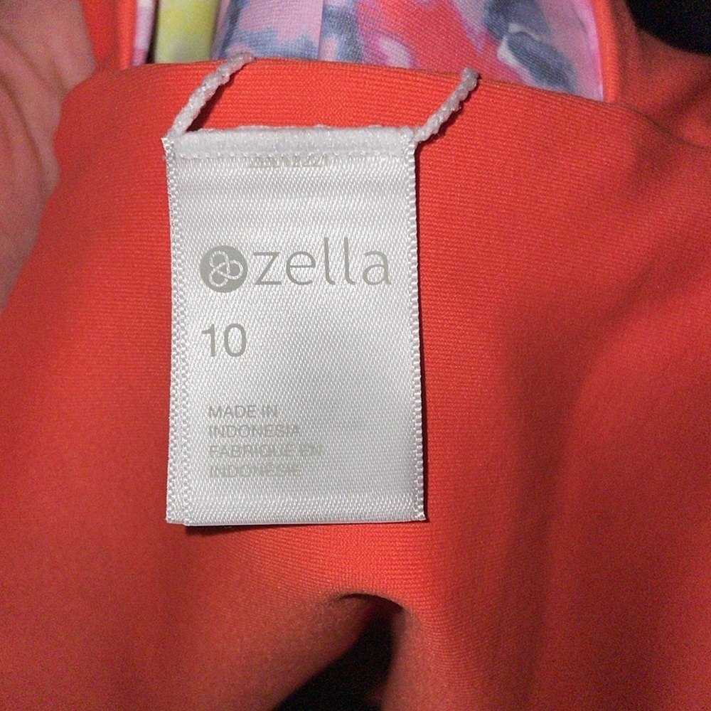 Zella Kids One-Piece Swimsuit in Pink, Yellow, Coral - Picture 6 of 8